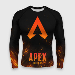 Рашгард мужской Apex Legends: Orange Flame, цвет: 3D-принт
