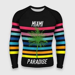 Рашгард мужской Miami Paradise, цвет: 3D-принт
