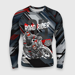 Рашгард мужской Road rider мотоциклист, цвет: 3D-принт