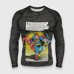 Рашгард мужской Flash, Batman, Superman, цвет: 3D-принт