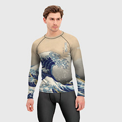 Рашгард мужской Kanagawa Wave Art, цвет: 3D-принт — фото 2