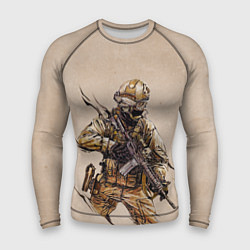 Мужской рашгард Военный