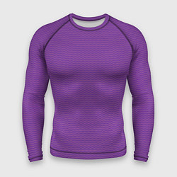 Рашгард мужской Фиолетовая волна, цвет: 3D-принт