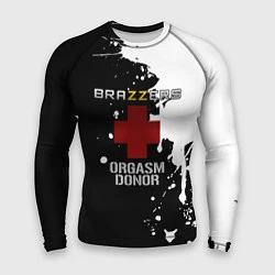 Рашгард мужской Brazzers orgasm donor, цвет: 3D-принт