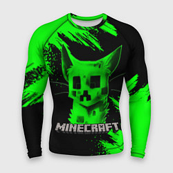 Рашгард мужской MINECRAFT CREEPER CAT, цвет: 3D-принт