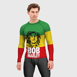 Рашгард мужской Bob Marley, цвет: 3D-принт — фото 2