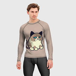 Рашгард мужской Великий Grumpy Cat, цвет: 3D-принт — фото 2