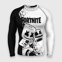 Рашгард мужской FORTNITE MARSHMELLO, цвет: 3D-принт