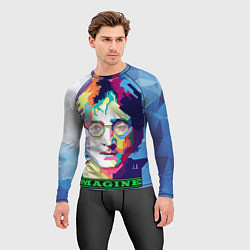 Рашгард мужской Джон Леннон Imagine, цвет: 3D-принт — фото 2