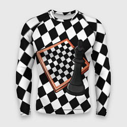 Рашгард мужской Шахматы, цвет: 3D-принт