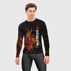 Рашгард мужской Dragon Огненный дракон, цвет: 3D-принт — фото 2
