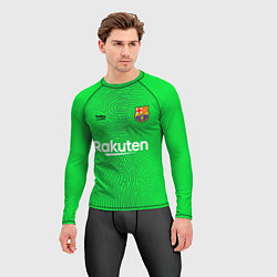Рашгард мужской FC Barcelona Goalkeeper 202122, цвет: 3D-принт — фото 2