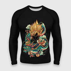 Рашгард мужской Dragon Ball Retro Style, цвет: 3D-принт