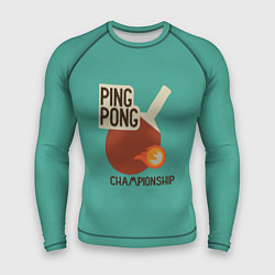 Рашгард мужской Ping-pong, цвет: 3D-принт