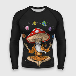 Рашгард мужской Космический Гриб Волшебник, цвет: 3D-принт