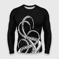 Рашгард мужской Octopus Black and White, цвет: 3D-принт