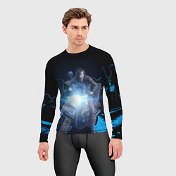 Рашгард мужской Баджи На Байке, цвет: 3D-принт — фото 2