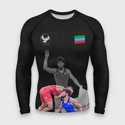 Рашгард мужской Dagestan wrestling Uguev, цвет: 3D-принт