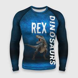 Рашгард мужской Dinosaurs Rex 3D, цвет: 3D-принт