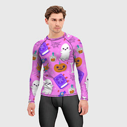 Рашгард мужской Дневной Хэллоуин, цвет: 3D-принт — фото 2
