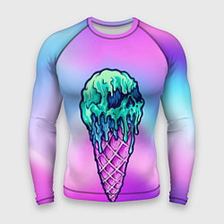 Рашгард мужской Мороженое Ice Scream Череп Z, цвет: 3D-принт