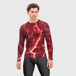 Рашгард мужской Мясо на Хэллоуин, цвет: 3D-принт — фото 2