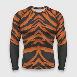 Рашгард мужской Шкура тигра оранжевая, цвет: 3D-принт