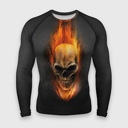 Рашгард мужской Призрак в огне, цвет: 3D-принт
