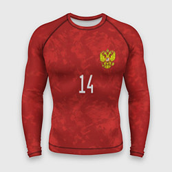 Рашгард мужской Джикия, форма сборной России, цвет: 3D-принт