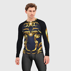 Рашгард мужской Золотой символ года Тигр, цвет: 3D-принт — фото 2