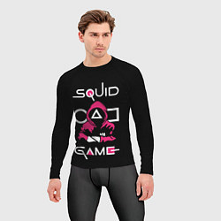 Рашгард мужской Squid game: guard-killer, цвет: 3D-принт — фото 2