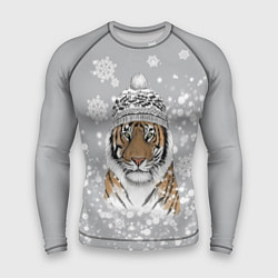Рашгард мужской Снежный тигр, цвет: 3D-принт