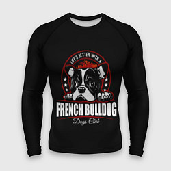 Рашгард мужской Французский Бульдог French Bulldog, цвет: 3D-принт