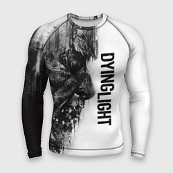 Рашгард мужской DYING LIGHT BLACK & WHITE ZOMBIE FACE, цвет: 3D-принт