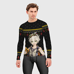 Рашгард мужской БЕННЕТ НОВОГОДНИЙ, цвет: 3D-принт — фото 2