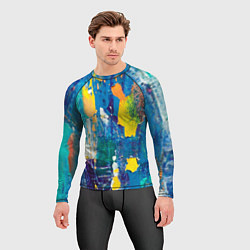 Рашгард мужской Краской по ткани, цвет: 3D-принт — фото 2