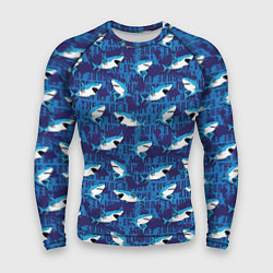 Мужской рашгард Акулы SURF