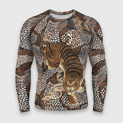 Рашгард мужской Тигр в засаде, цвет: 3D-принт