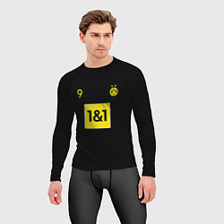 Рашгард мужской Haaland 9 - Borussia Dortmund, цвет: 3D-принт — фото 2