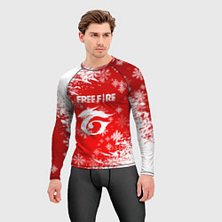 Рашгард мужской Free Fire - Новогодний, цвет: 3D-принт — фото 2
