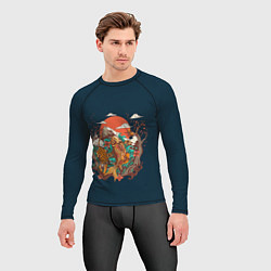 Рашгард мужской Осенний Закат, цвет: 3D-принт — фото 2