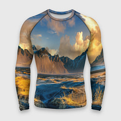 Рашгард мужской Красивый горный пейзаж, цвет: 3D-принт