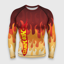 Рашгард мужской Hot Wheels Fire 2D, цвет: 3D-принт