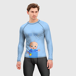 Рашгард мужской Жду сына!, цвет: 3D-принт — фото 2