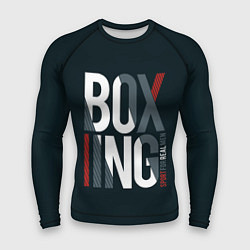 Рашгард мужской Бокс - Boxing, цвет: 3D-принт