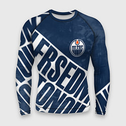 Рашгард мужской Edmonton Oilers , Эдмонтон Ойлерз, цвет: 3D-принт