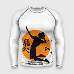 Рашгард мужской Волейбол Хината Карасуно, цвет: 3D-принт
