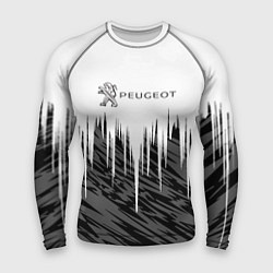 Рашгард мужской Peugeot logo auto, цвет: 3D-принт