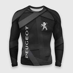 Рашгард мужской Peugeot black, цвет: 3D-принт