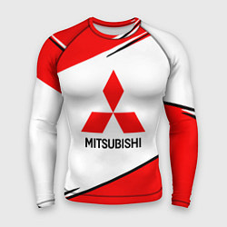 Рашгард мужской Mitsubishi Logo Geometry, цвет: 3D-принт